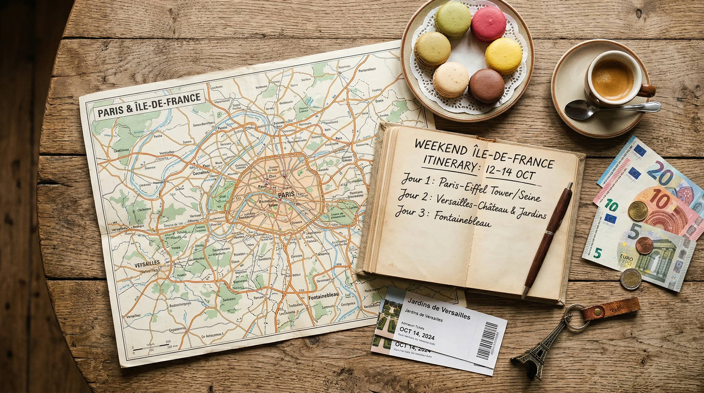 Planification d'un week-end à Disneyland Paris — carte, billets, itinéraire et budget