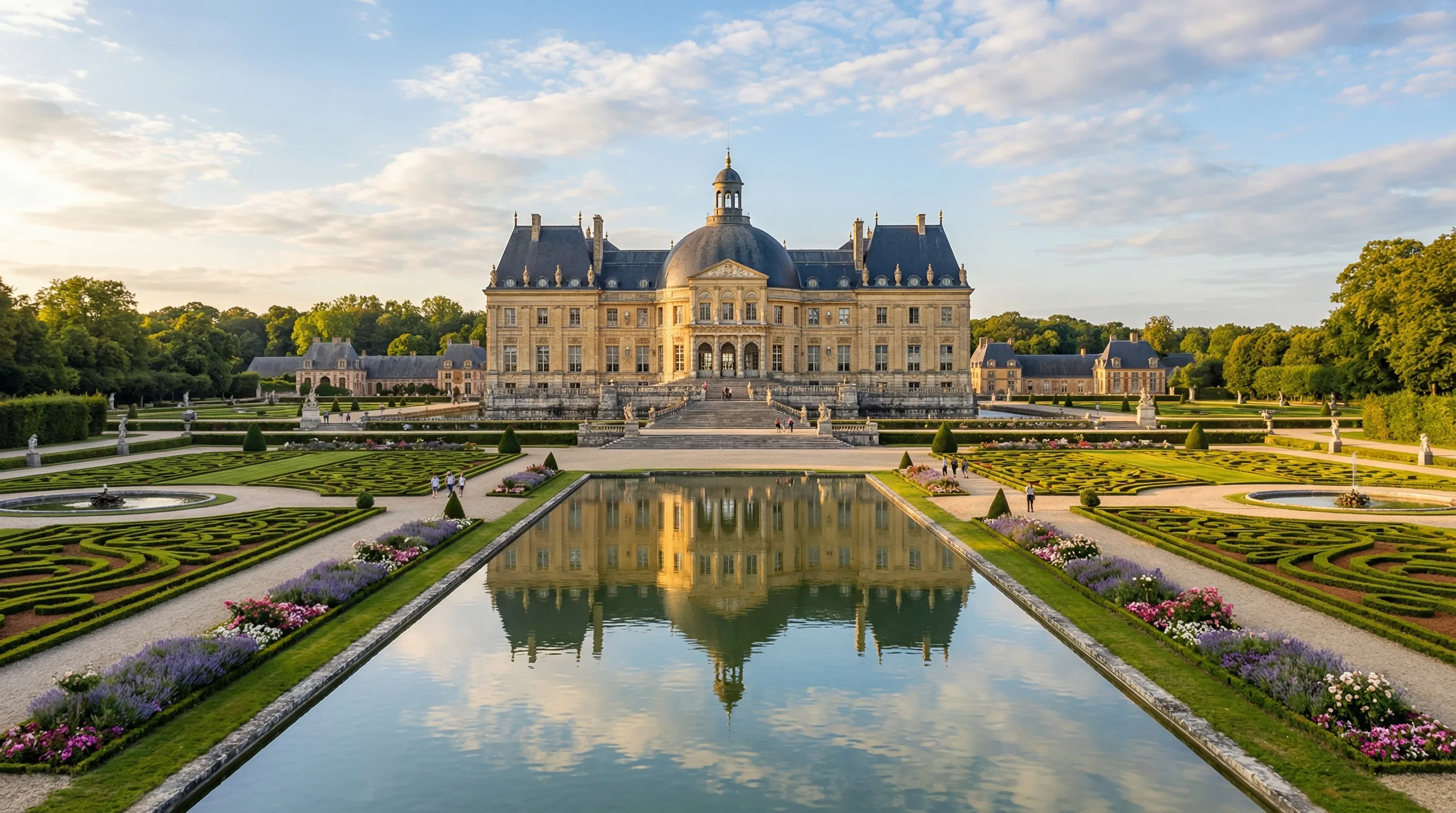 Château de Vaux-le-Vicomte et ses jardins à la française