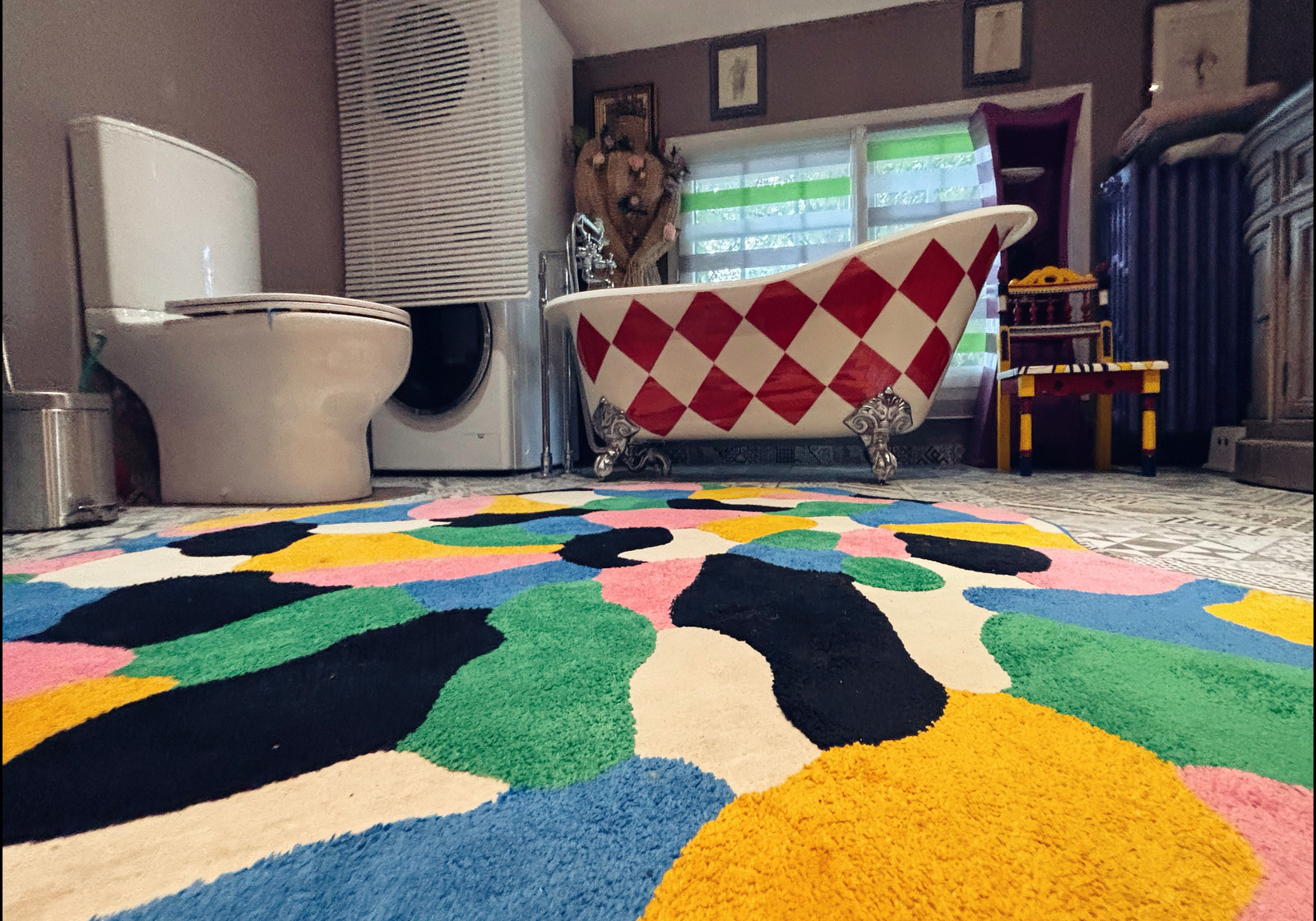 Horloge murale inversée style Lapin Blanc, décor unique Wonderland21