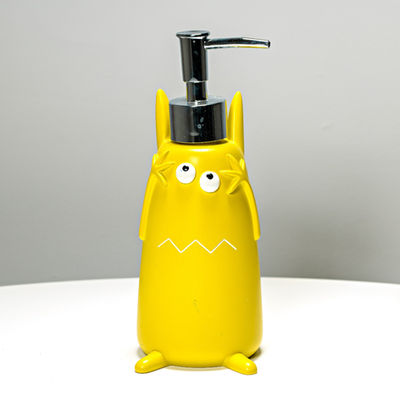 Distributeur de savon jaune en forme de chat, accessoire salle de bain Wonderland21